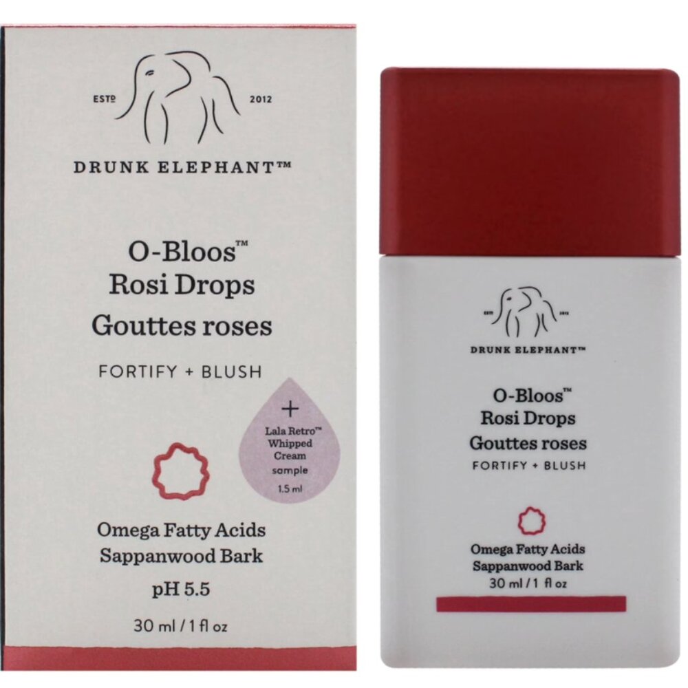 Drunk Elephant O-Bloos Rosi Drops Blush Full Size NIB